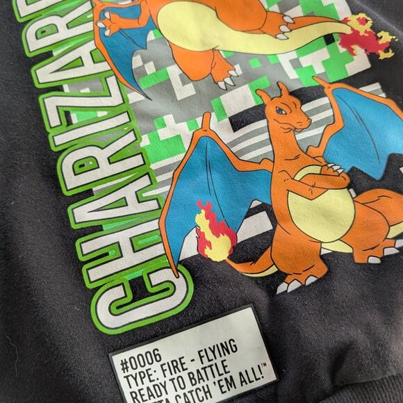 Pokemon Charizard Boys Hoodie Sweater size Small 6/7 - Picture 3 of 6